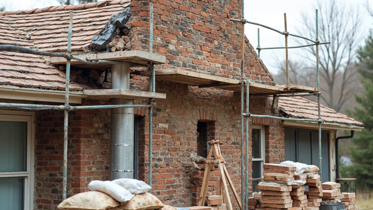 Budowa nowego komina w starym domu