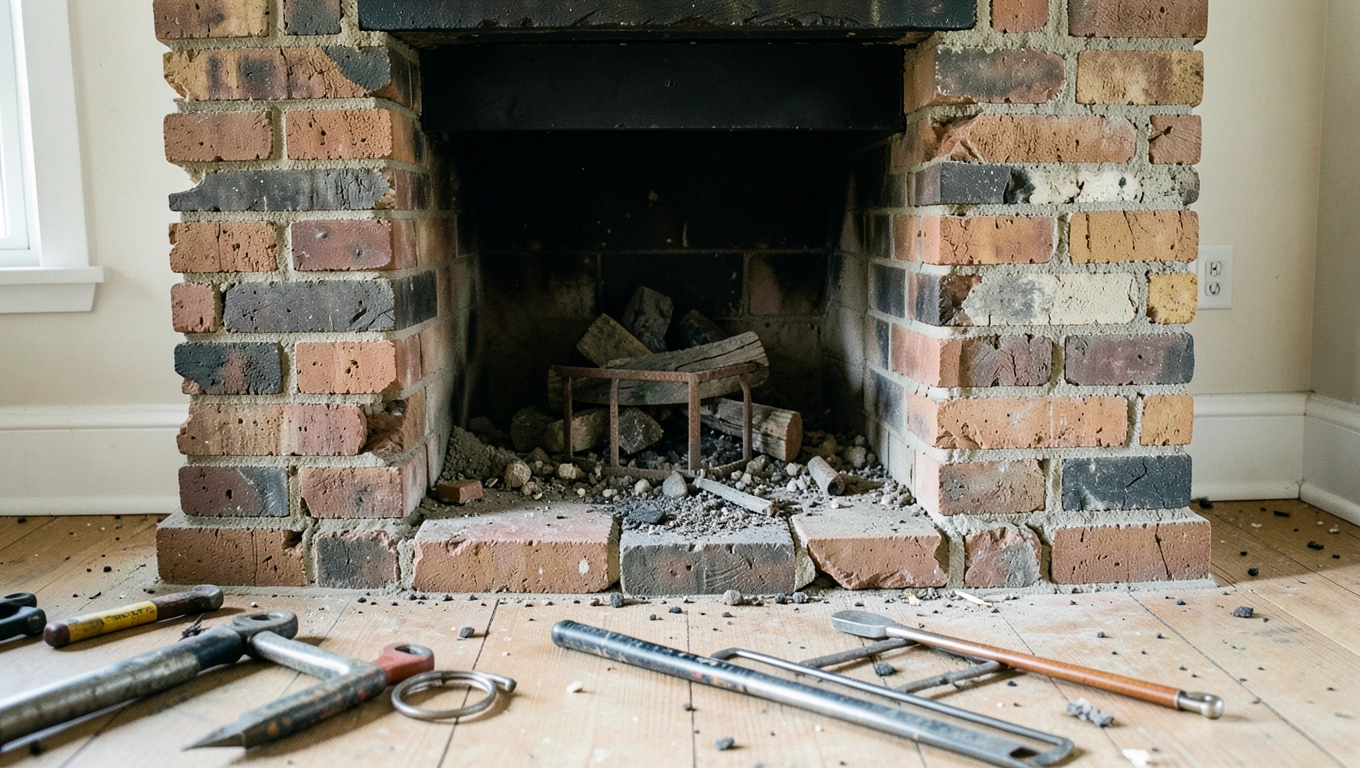 Demontaż kominka cena