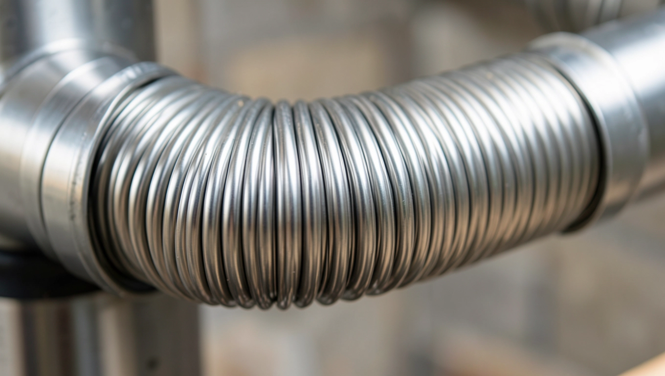 Elastyczny wkład kominowy do pieca na ekogroszek