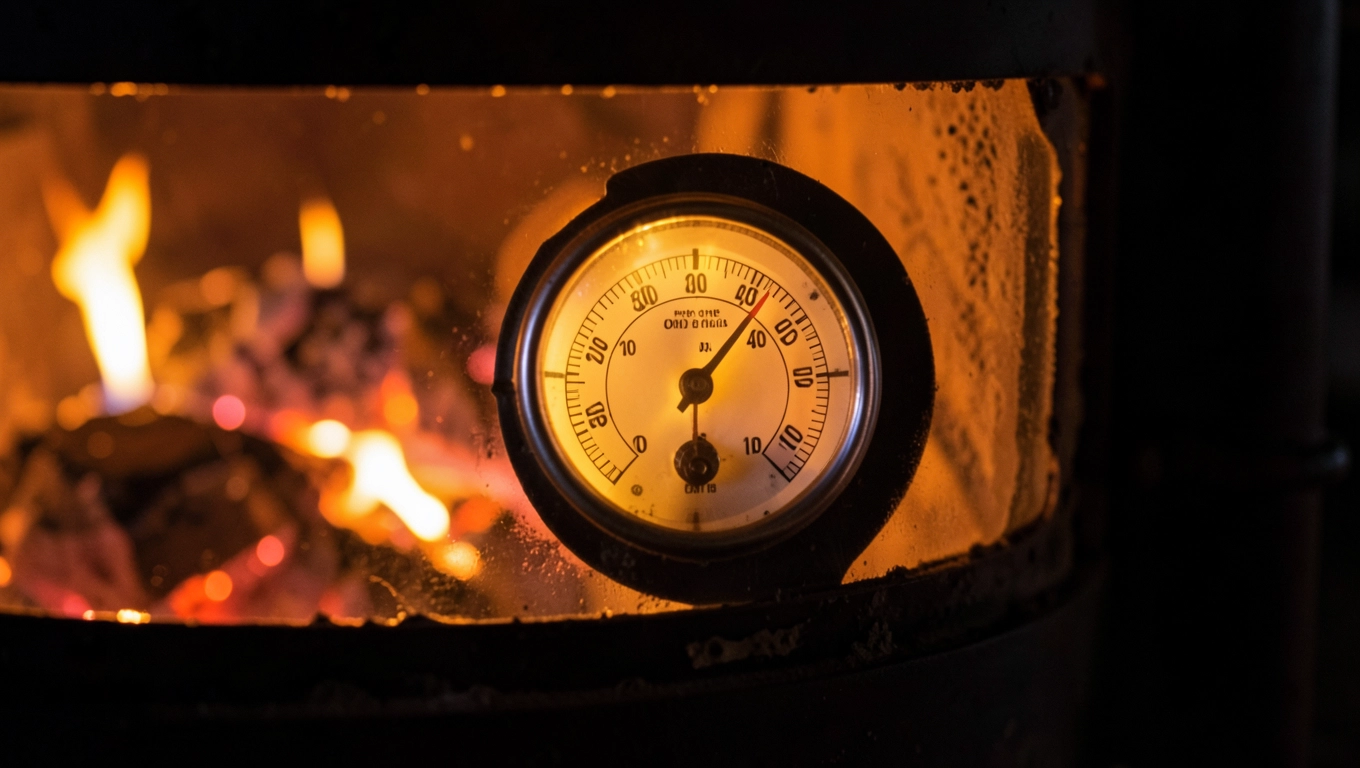 Jaka temperatura w obudowie kominka