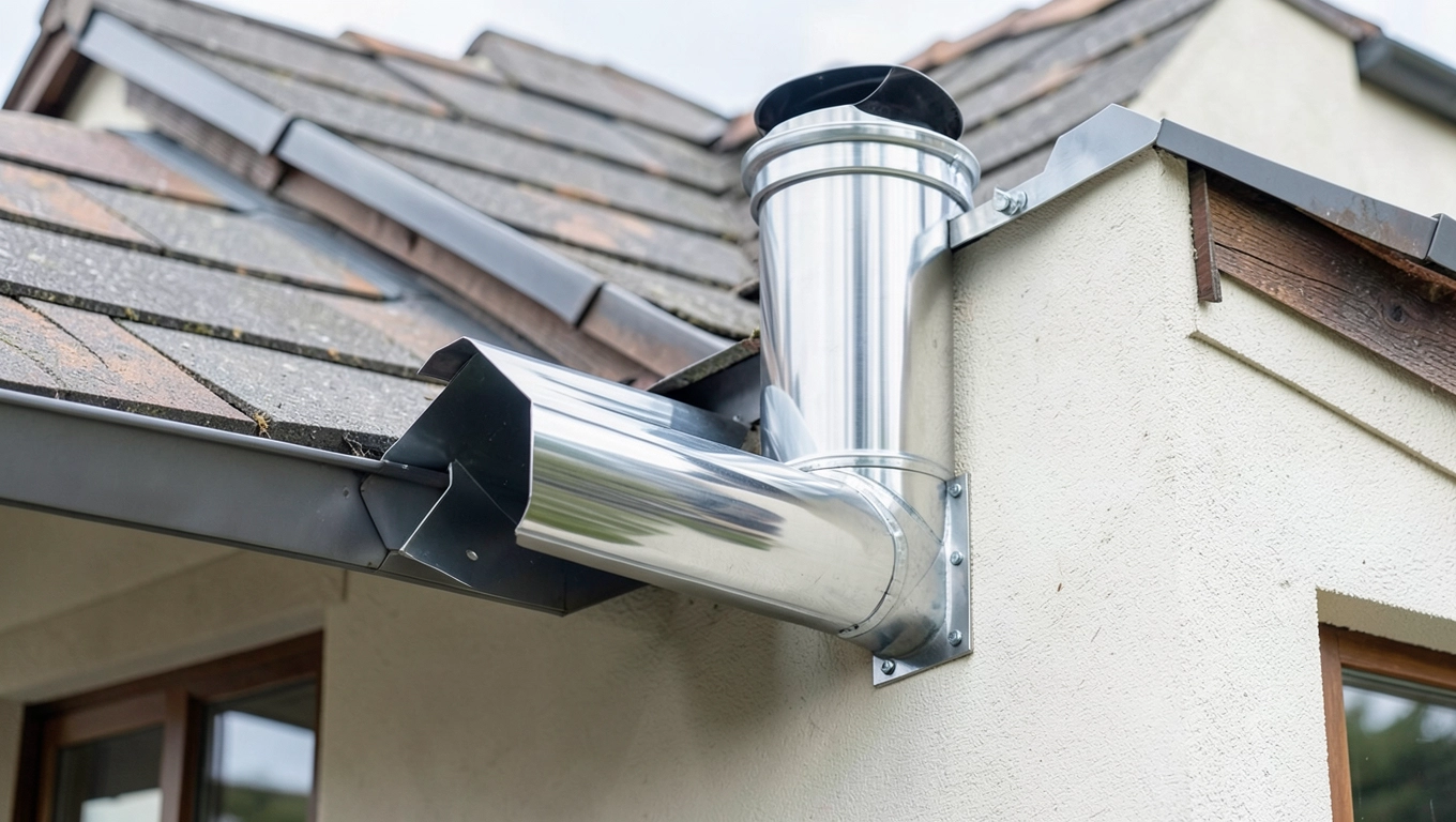 Montaż komina stalowego na zewnątrz cena