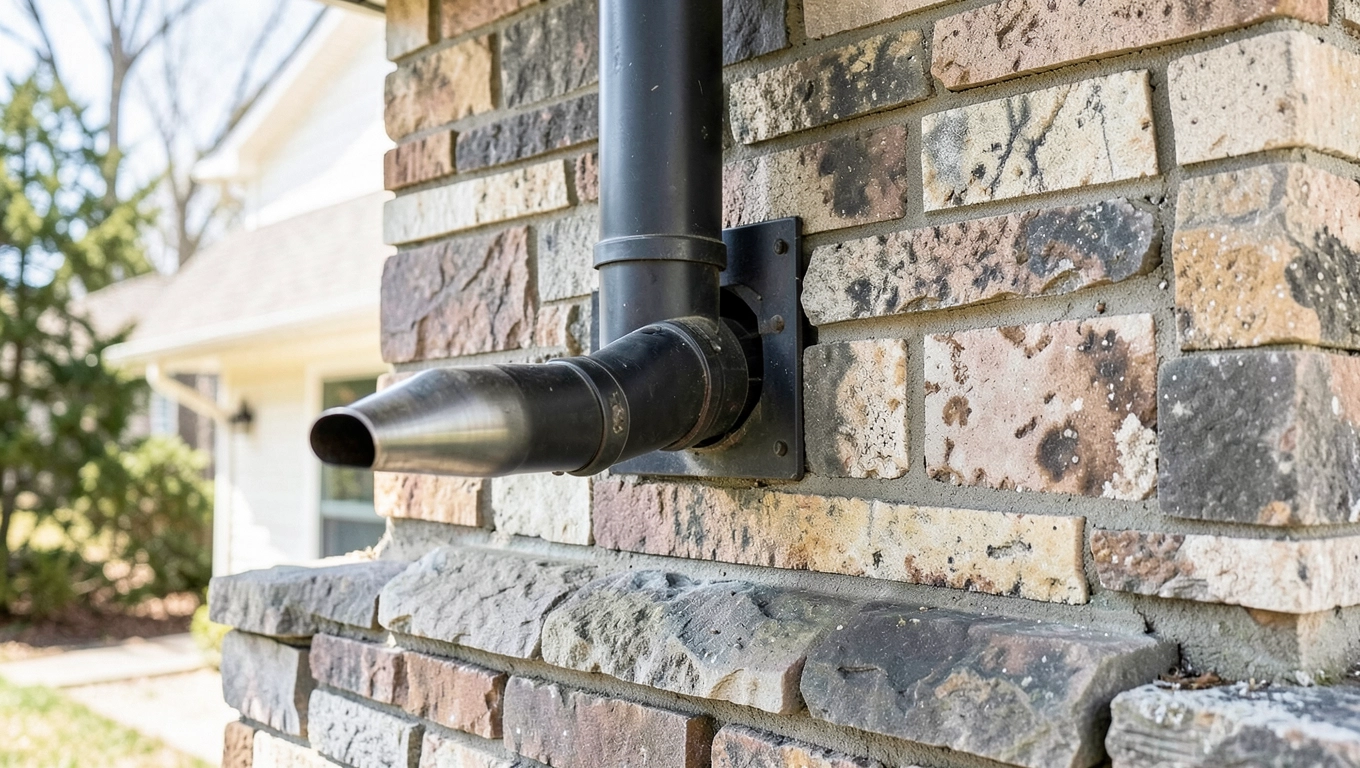 Na jakiej wysokości wlot do komina z pieca na pellet