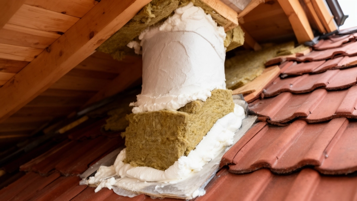 ocieplenie komina na poddaszu