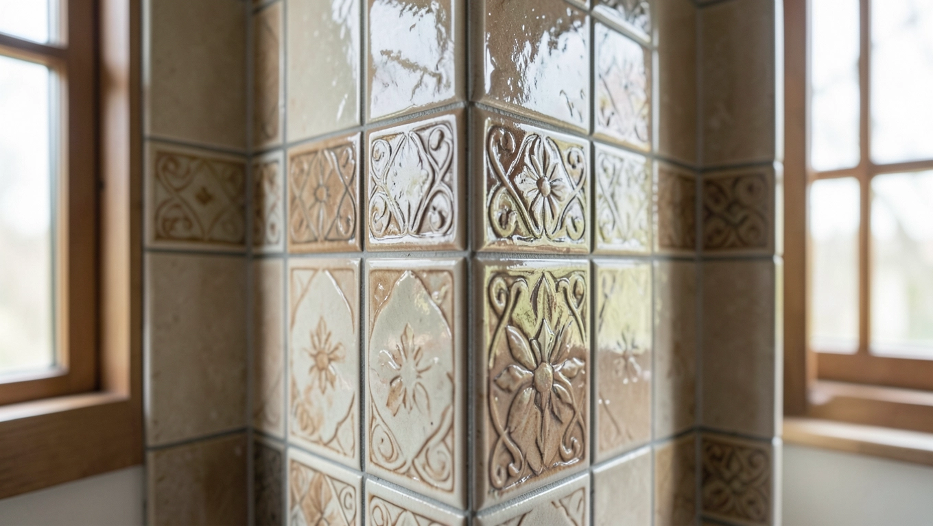 Płytki na komin wewnątrz