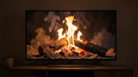 Aplikacja kominek w telewizorze