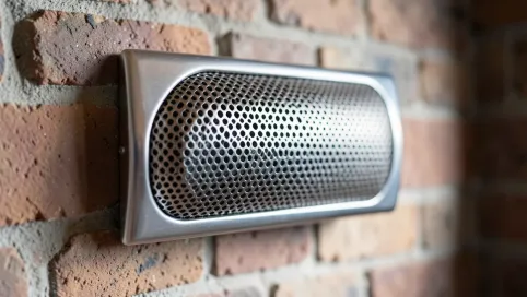 Czerpnia powietrza do kominka