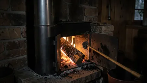 Czy można czyścić komin jak się pali w piecu