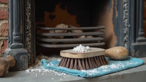 Czym wyczyścić żeliwny kominek