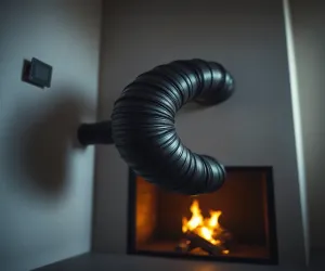 Doprowadzenie powietrza do kominka z zewnątrz
