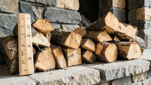 Jaka długość drewna do kominka