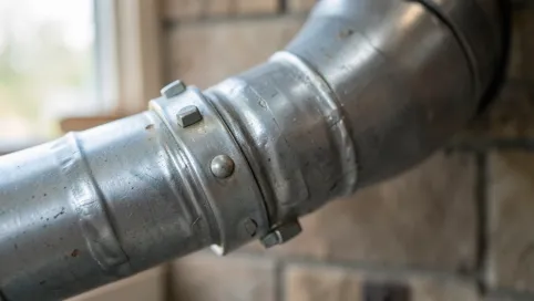 jaka rura doprowadzająca powietrze do kominka