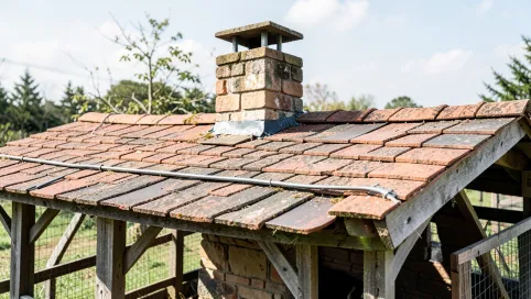 Komin do kozy przez dach