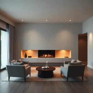 Kominki w salonie aranżacje