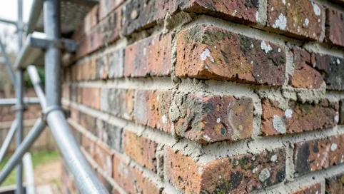 Naprawa komina z cegły