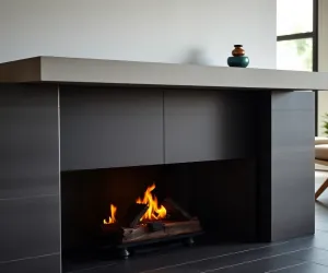 Obudowa kominka z płytek ceramicznych