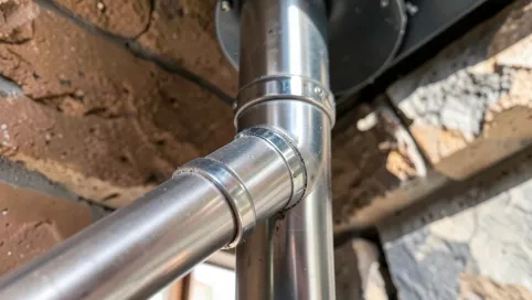 Podłączenie kominka do komina systemowego