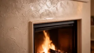 Tynk dekoracyjny na kominek