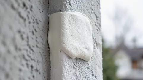 Tynkowanie komina klejem do styropianu