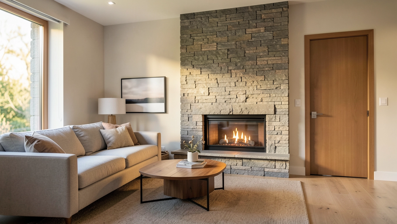 Wymiary kominka w salonie