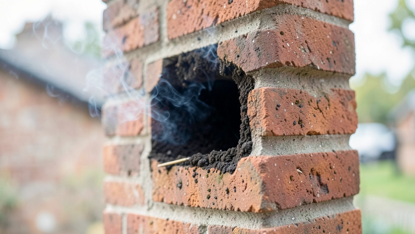 Za mały przekrój komina